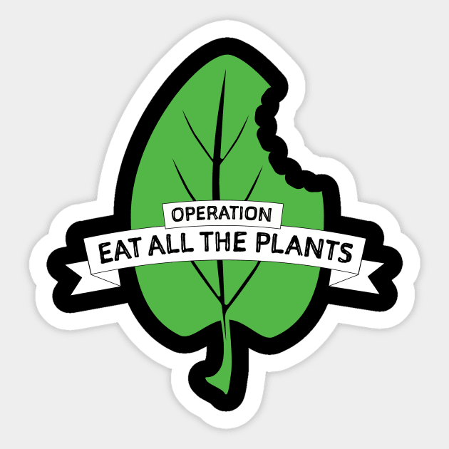 Operation Eat All The Plants for Dark Sticker by Operation Eat All The Plants